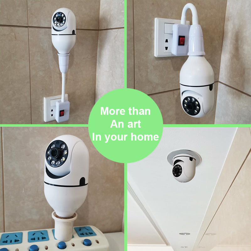 SAFETY WiFi CAMÉRA 1080P Ampoule Tête Mobile Caméra de Surveillance