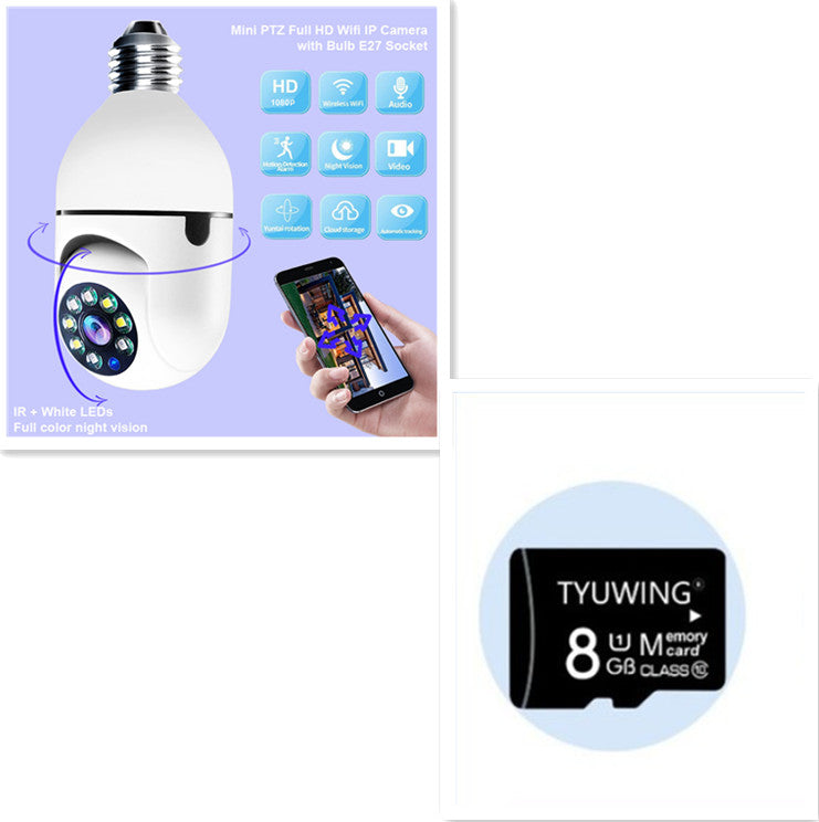SAFETY WiFi CAMÉRA 1080P Ampoule Tête Mobile Caméra de Surveillance