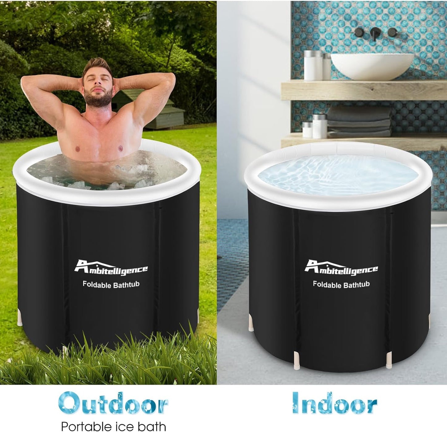 Bain de thérapie d'eau froide portable remise en forme pour les sportifs